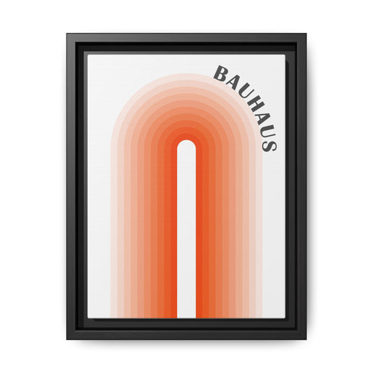 Bauhaus-Inspired Framed Canvas Art - Modern Multi-Color Decor for Home