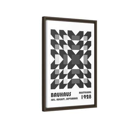 Bauhaus Abstract Framed Canvas Art - Modern Wall Decor for Design Lovers