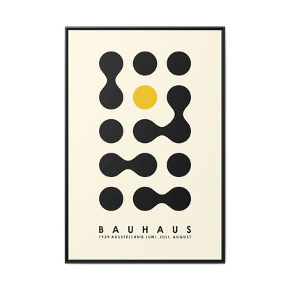 Bauhaus Inspired Framed Canvas Art - Modern Wall Decor