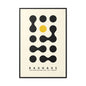 Bauhaus Inspired Framed Canvas Art - Modern Wall Decor