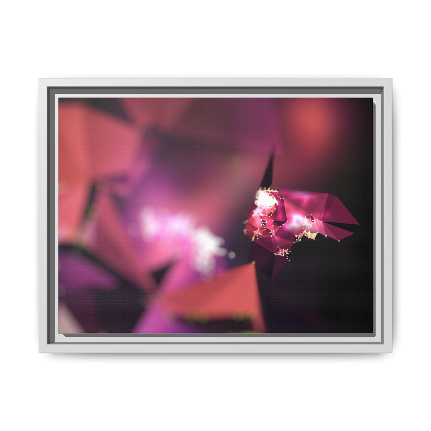 Framed Matte Canvas Abstract Art Print - Multi-Color Décor