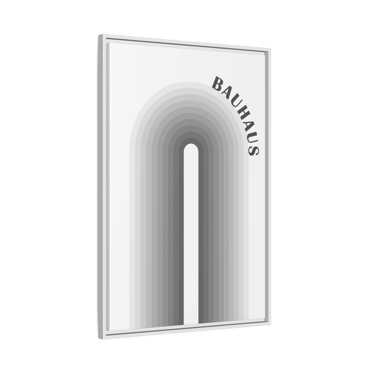 Bauhaus Framed Matte Canvas Art - Modern Geometric Wall Decor