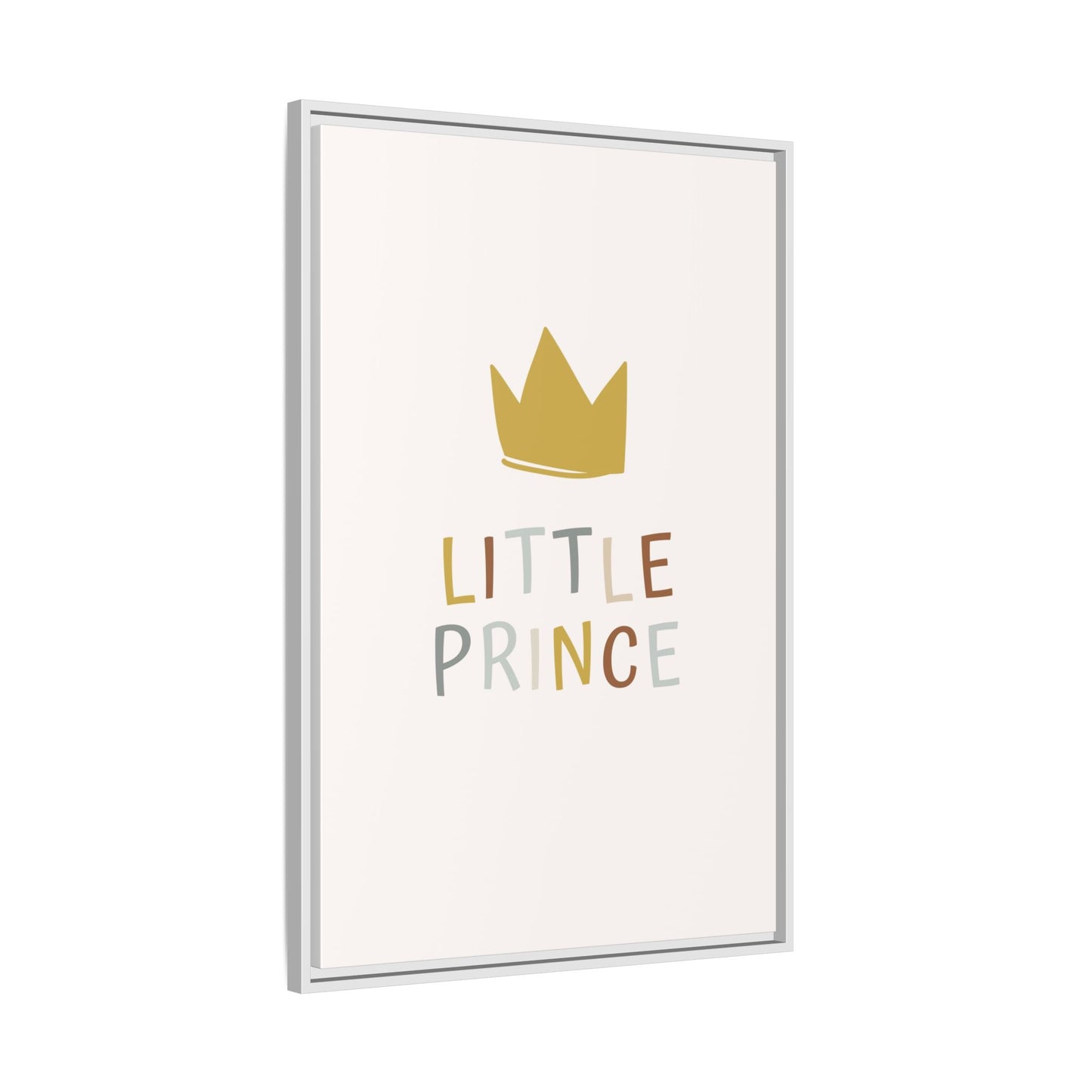 Framed Canvas Art Print, Little Prince Wall Decor, Kids Room Decoration, Nursery Art, Gift for Baby Shower, Toddler Room Aesthetic