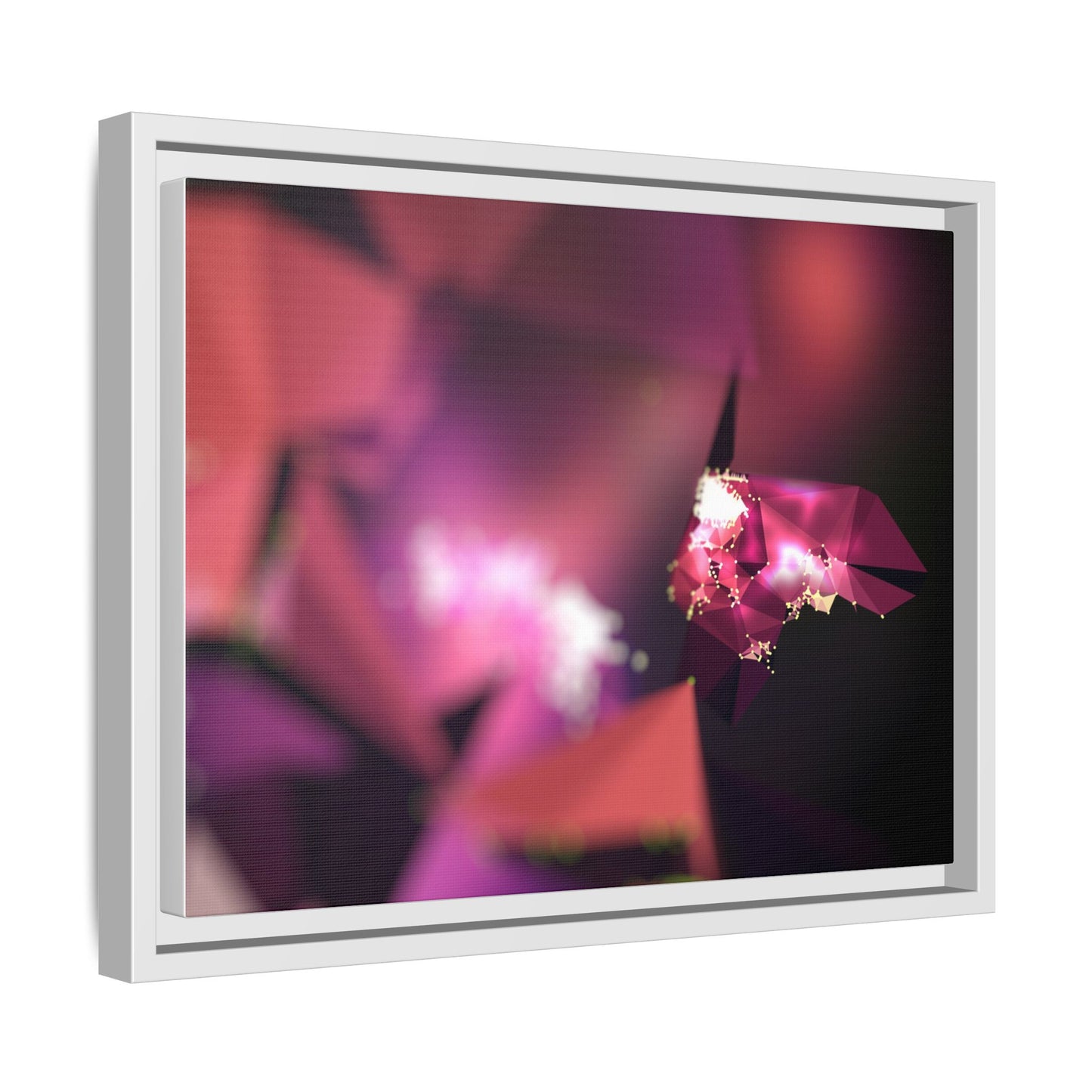 Framed Matte Canvas Abstract Art Print - Multi-Color Décor