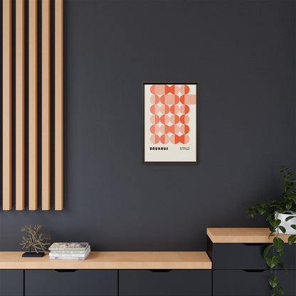 Modern Bauhaus Art Print - Framed Matte Canvas Decor