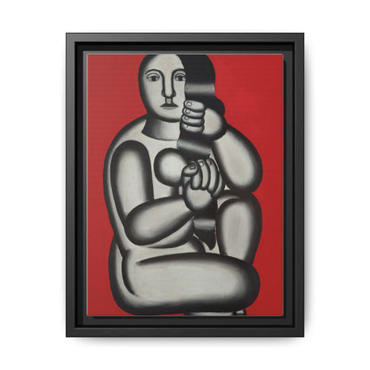 Modern Art Framed Canvas Print, Abstract Art Wall Decor, Minimalist Home Decoration, Unique Gift for Art Lovers, Pop Art Styling