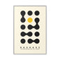 Bauhaus Inspired Framed Canvas Art - Modern Wall Decor