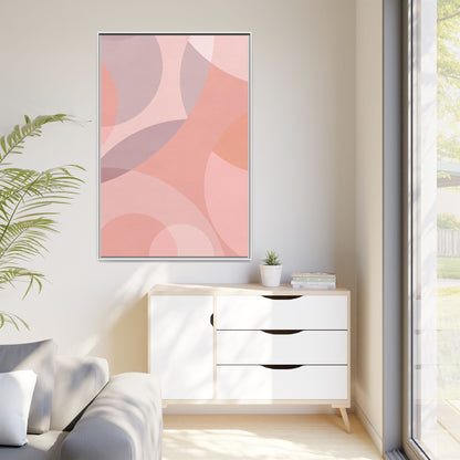 Modern Abstract Canvas Art Print - Multi-color Framed Decor