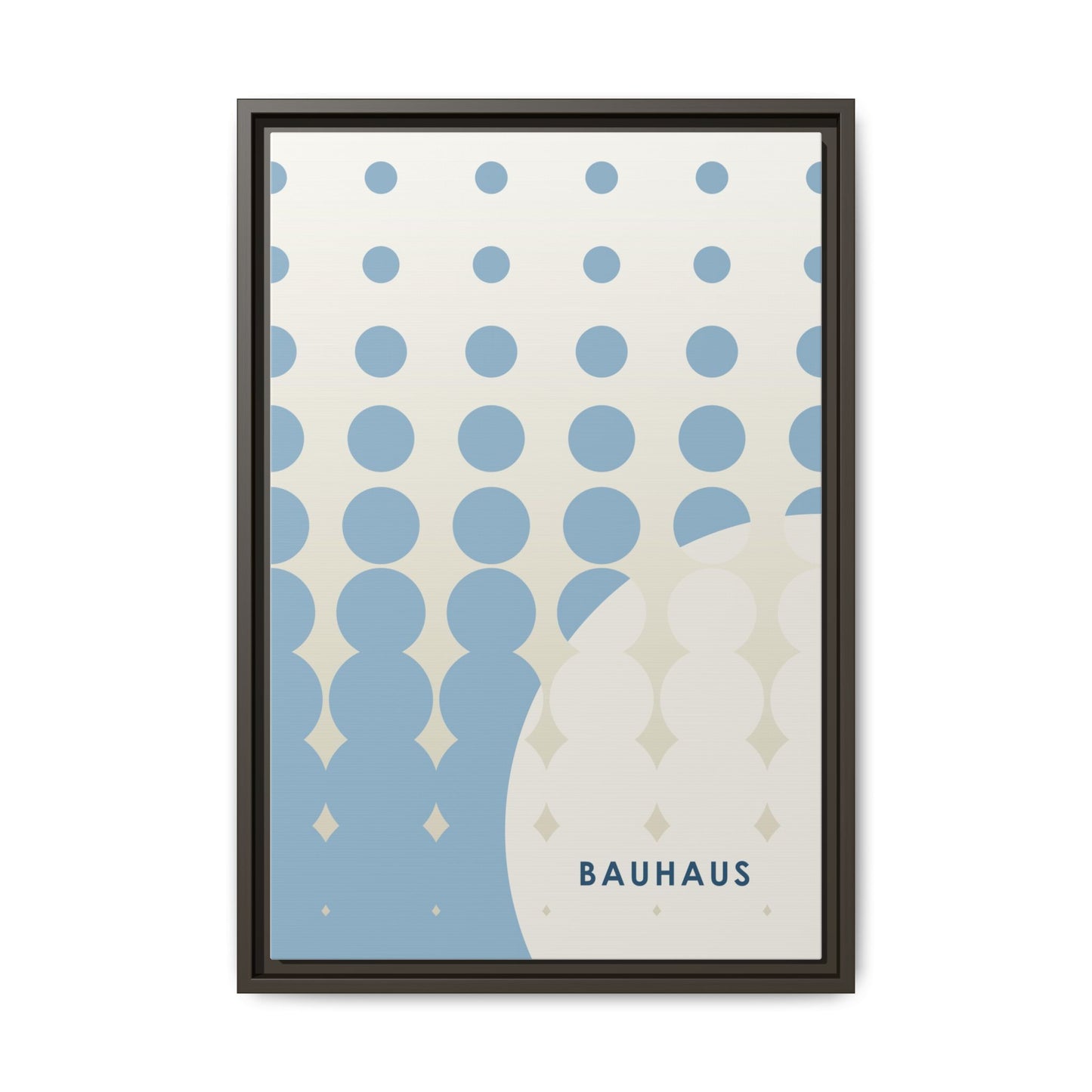 Bauhaus Abstract Framed Matte Canvas Wall Art - Modern Home Decor