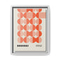 Modern Bauhaus Art Print - Framed Matte Canvas Decor