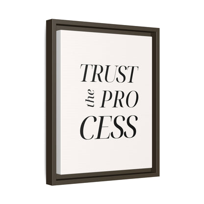 Inspirational Framed Canvas Wall Art - 'Trust the Process'