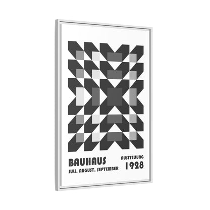 Bauhaus Abstract Framed Canvas Art - Modern Wall Decor for Design Lovers