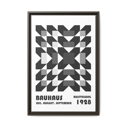Bauhaus Abstract Framed Canvas Art - Modern Wall Decor for Design Lovers