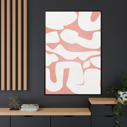 Modern Abstract Framed Canvas Art - Multi-Color Wall Decor