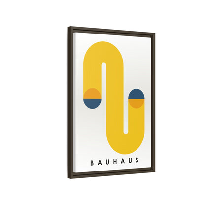 Bauhaus-Inspired Framed Matte Canvas Art - Modern Wall Decor