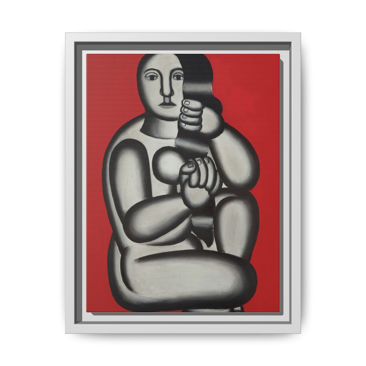 Modern Art Framed Canvas Print, Abstract Art Wall Decor, Minimalist Home Decoration, Unique Gift for Art Lovers, Pop Art Styling