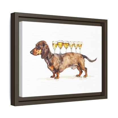 Dachshund Drink Art Print, Framed Wall Decor, Dog Lovers Gift, Pet Lover Decor, Funny Dog Art, Home Bar Decoration