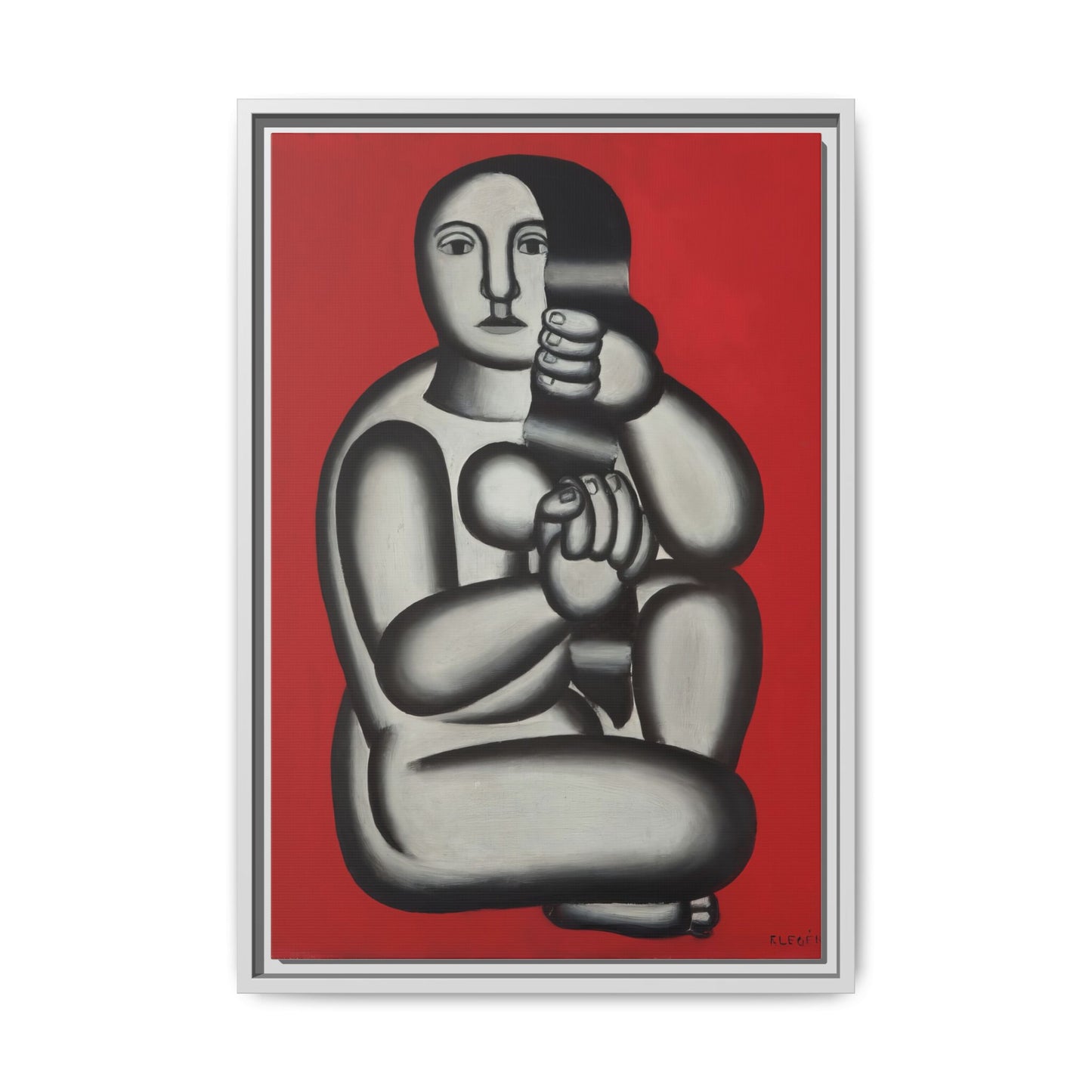 Modern Art Framed Canvas Print, Abstract Art Wall Decor, Minimalist Home Decoration, Unique Gift for Art Lovers, Pop Art Styling