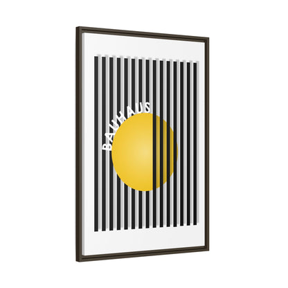 Bauhaus Art Canvas Framed Print - Modern Multi-color Wall Decor