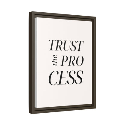 Inspirational Framed Canvas Wall Art - 'Trust the Process'