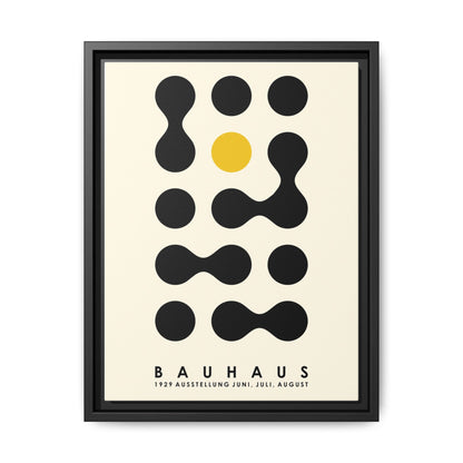 Bauhaus Inspired Framed Canvas Art - Modern Wall Decor
