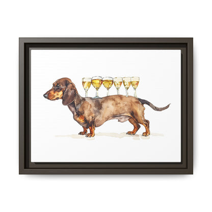 Dachshund Drink Art Print, Framed Wall Decor, Dog Lovers Gift, Pet Lover Decor, Funny Dog Art, Home Bar Decoration