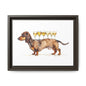 Dachshund Drink Art Print, Framed Wall Decor, Dog Lovers Gift, Pet Lover Decor, Funny Dog Art, Home Bar Decoration