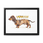 Dachshund Drink Art Print, Framed Wall Decor, Dog Lovers Gift, Pet Lover Decor, Funny Dog Art, Home Bar Decoration