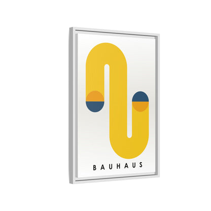 Bauhaus-Inspired Framed Matte Canvas Art - Modern Wall Decor