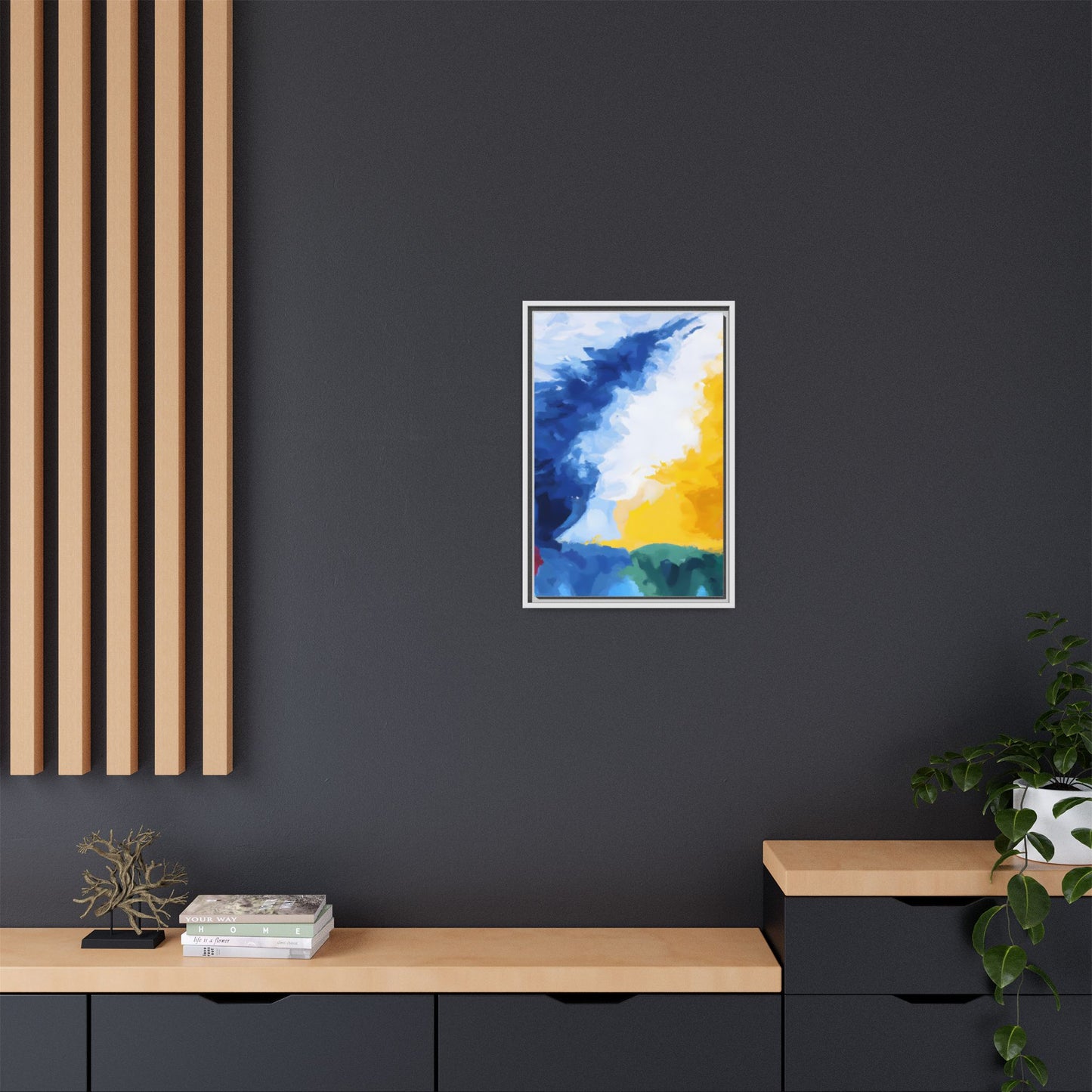 Matte Canvas, Framed (Multi-color)