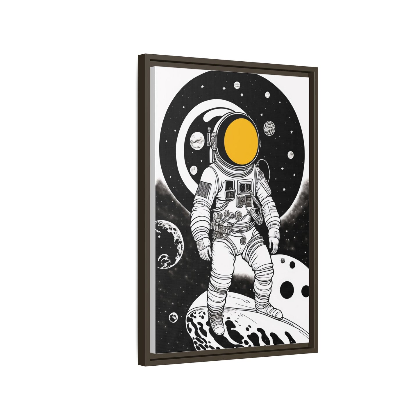 Astronaut Canvas Print, Cosmic Wall Art, Space Decor for Kids, Modern Home Decoration, Gift for Space Enthusiasts, Unique Astronaut Wall Art