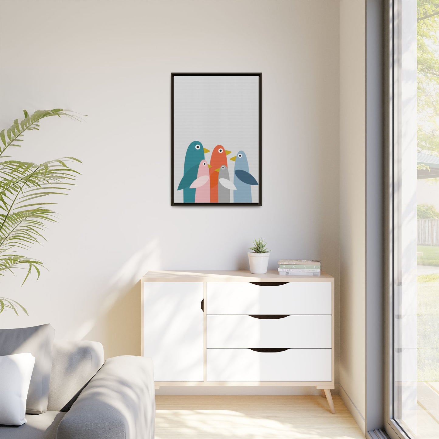 Matte Canvas, Framed (Multi-color)