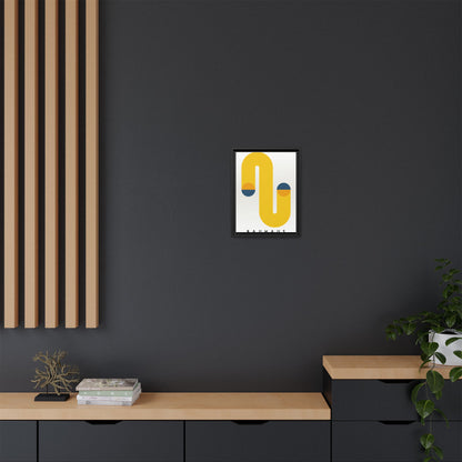 Bauhaus-Inspired Framed Matte Canvas Art - Modern Wall Decor