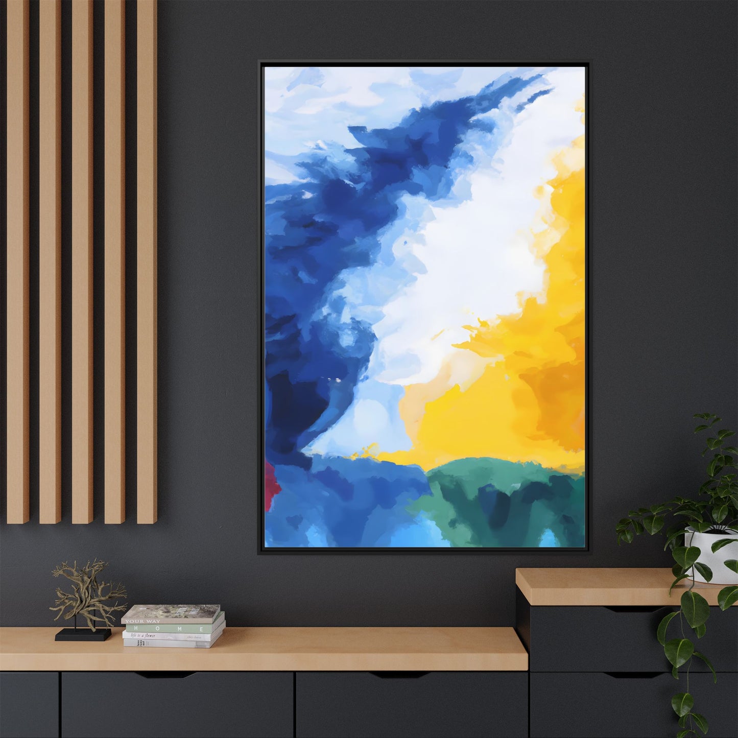 Matte Canvas, Framed (Multi-color)