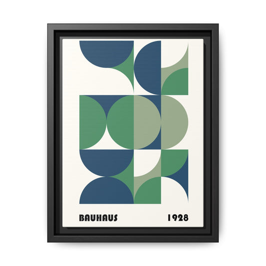 Modern Geometric Wall Art Print - Framed Multi-Color Canvas
