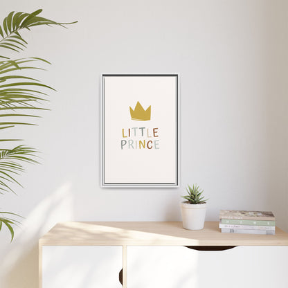 Framed Canvas Art Print, Little Prince Wall Decor, Kids Room Decoration, Nursery Art, Gift for Baby Shower, Toddler Room Aesthetic