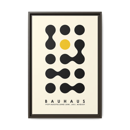 Bauhaus Inspired Framed Canvas Art - Modern Wall Decor