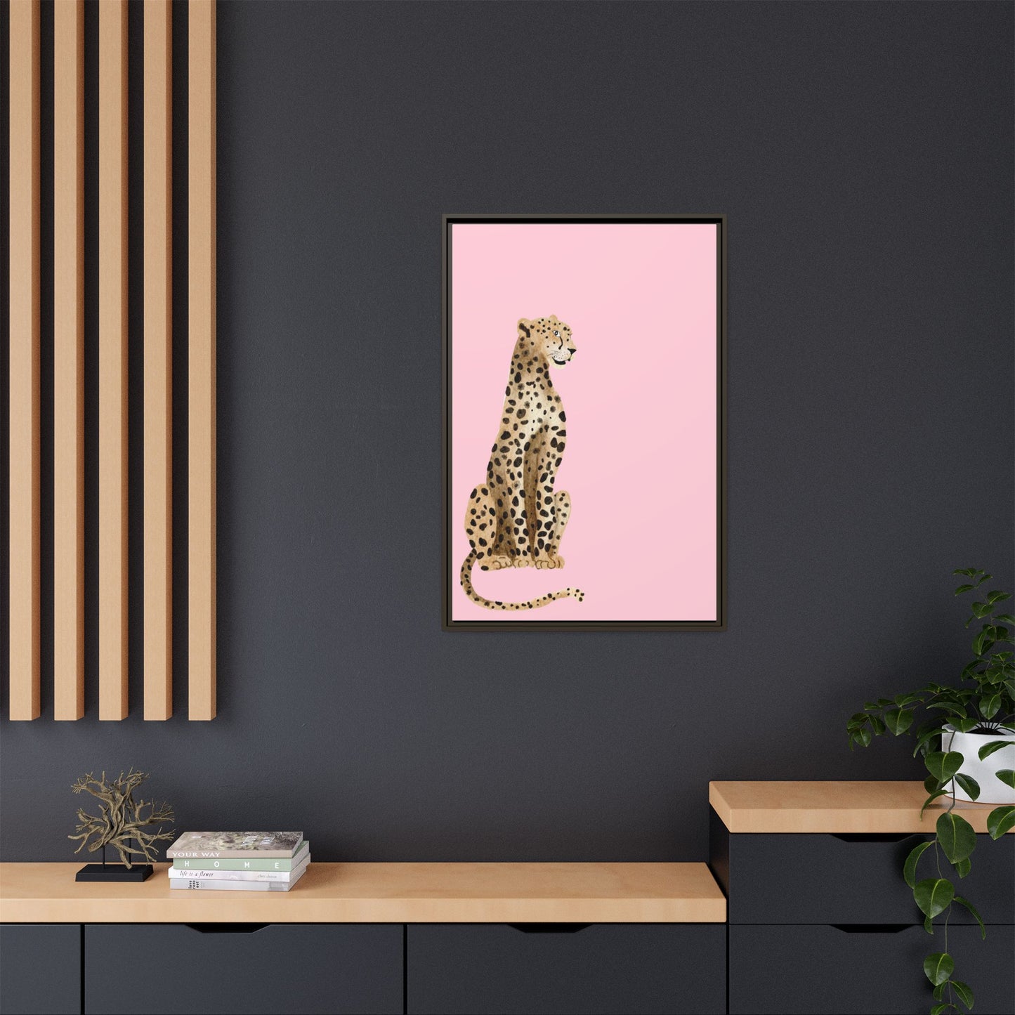 Leopard Art Print - Stylish Framed Canvas for Modern Decor