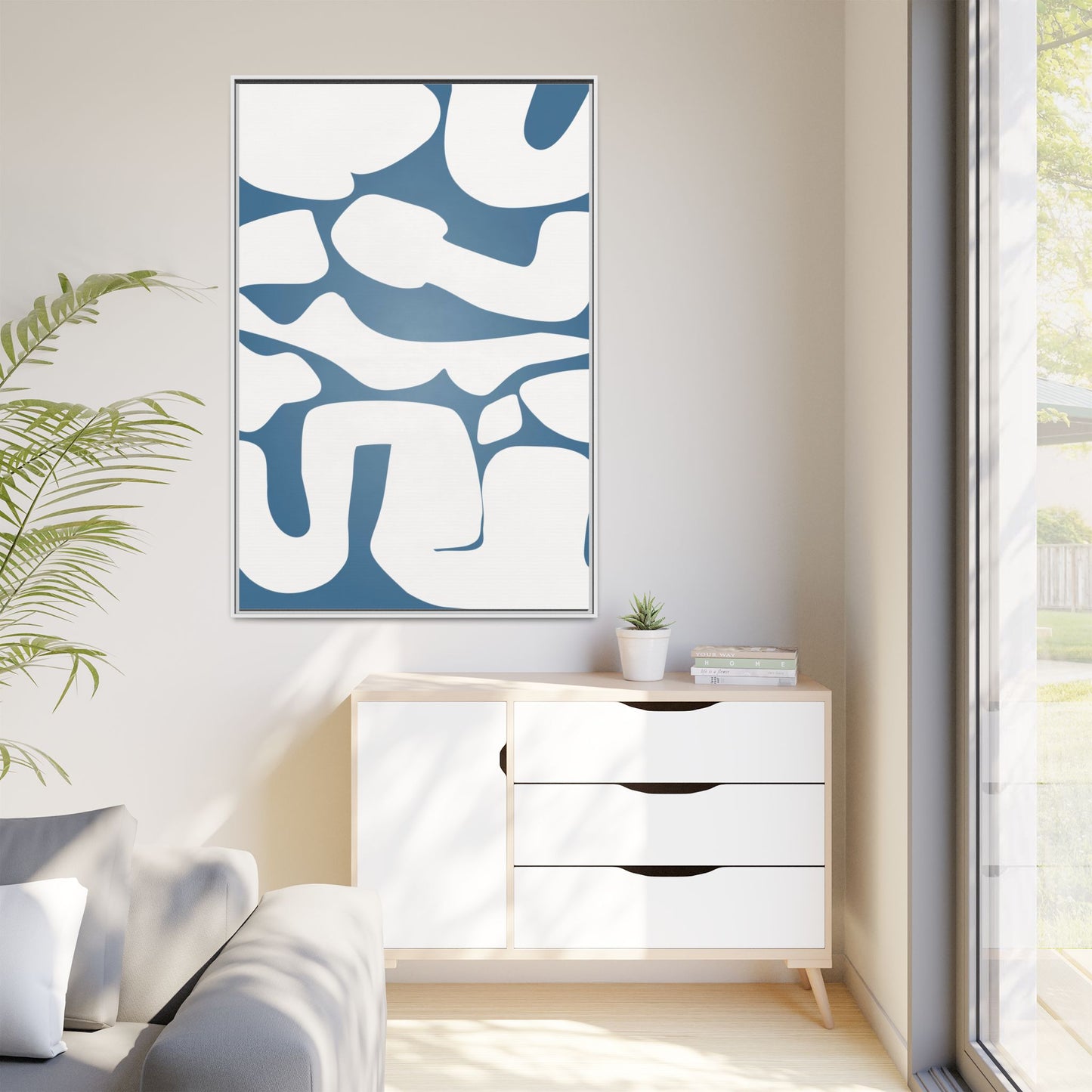 Modern Abstract Framed Canvas Art
