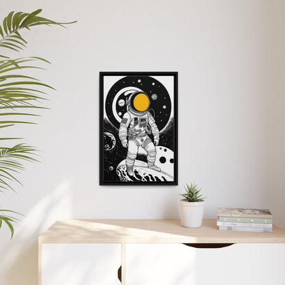 Astronaut Canvas Print, Cosmic Wall Art, Space Decor for Kids, Modern Home Decoration, Gift for Space Enthusiasts, Unique Astronaut Wall Art