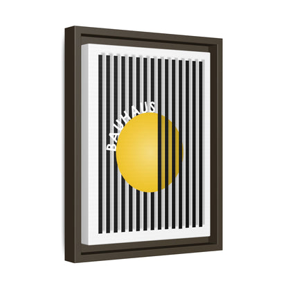 Bauhaus Art Canvas Framed Print - Modern Multi-color Wall Decor
