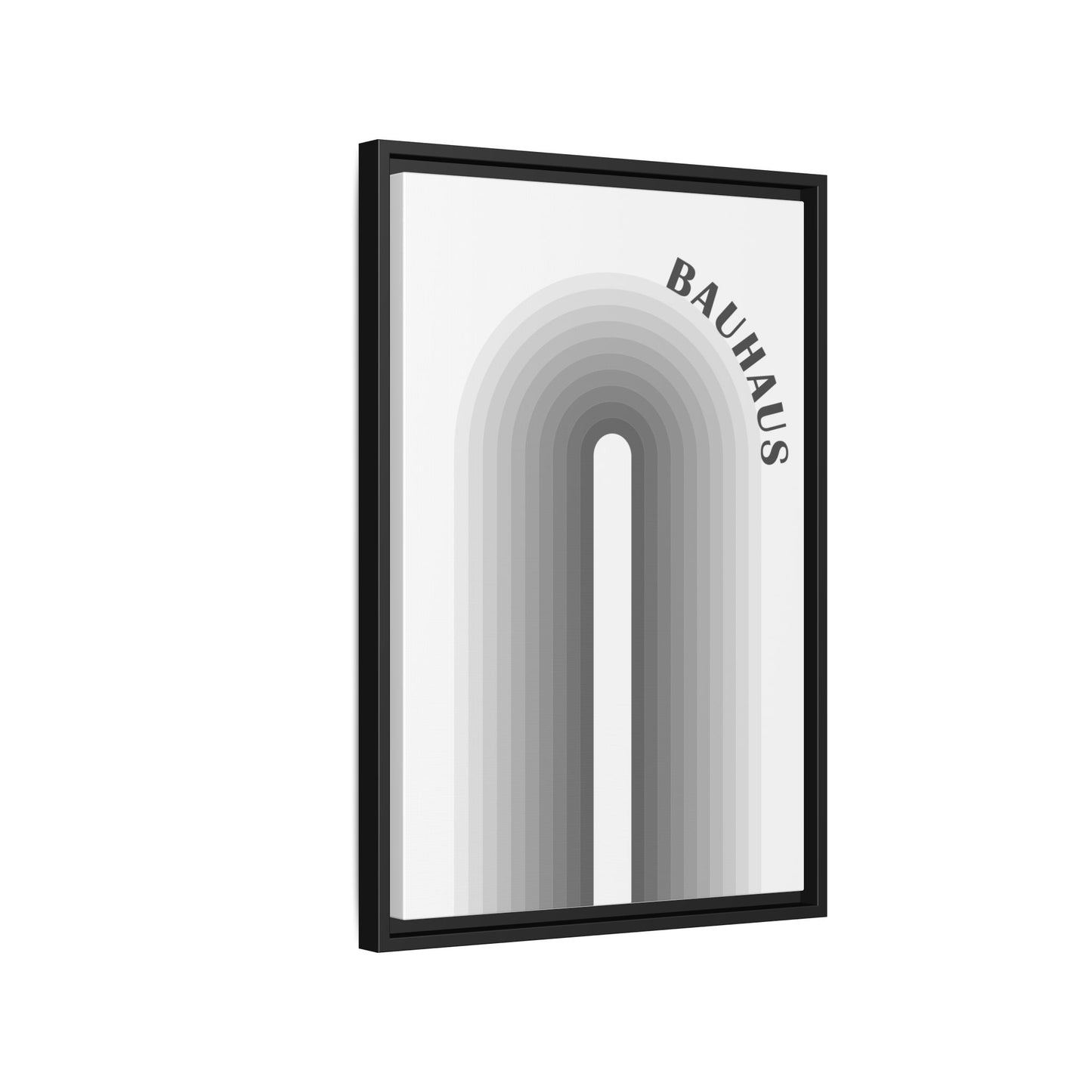 Bauhaus Framed Matte Canvas Art - Modern Geometric Wall Decor