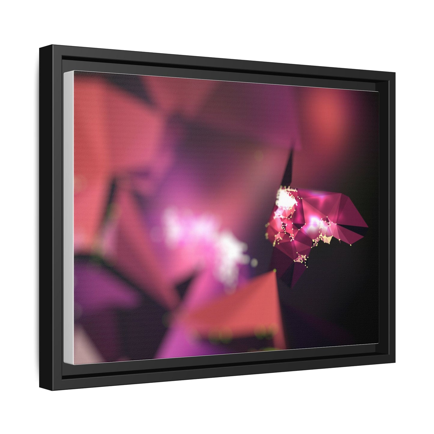 Framed Matte Canvas Abstract Art Print - Multi-Color Décor