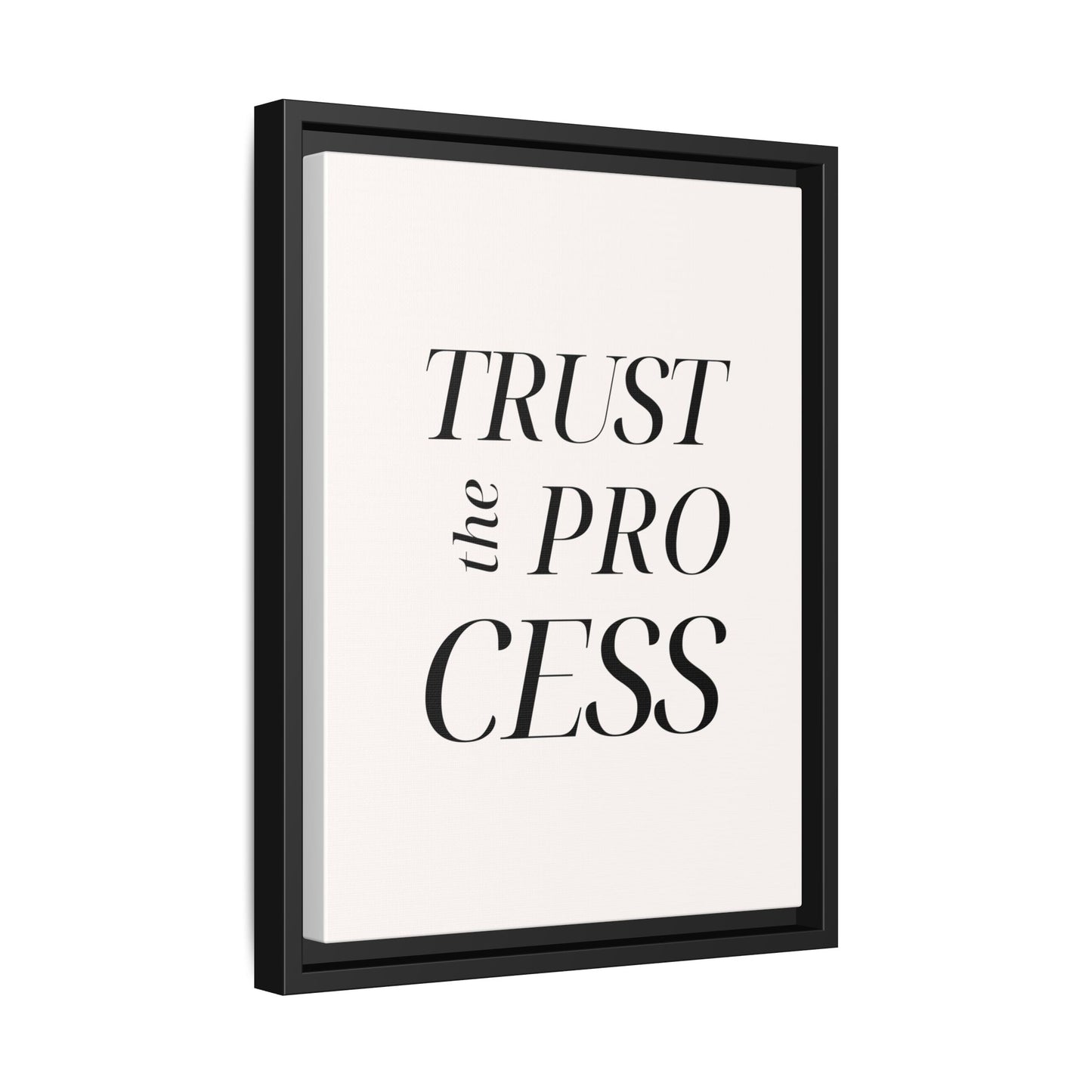 Inspirational Framed Canvas Wall Art - 'Trust the Process'