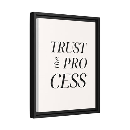 Inspirational Framed Canvas Wall Art - 'Trust the Process'
