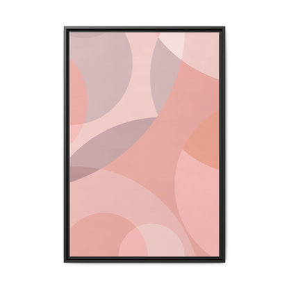 Modern Abstract Canvas Art Print - Multi-color Framed Decor