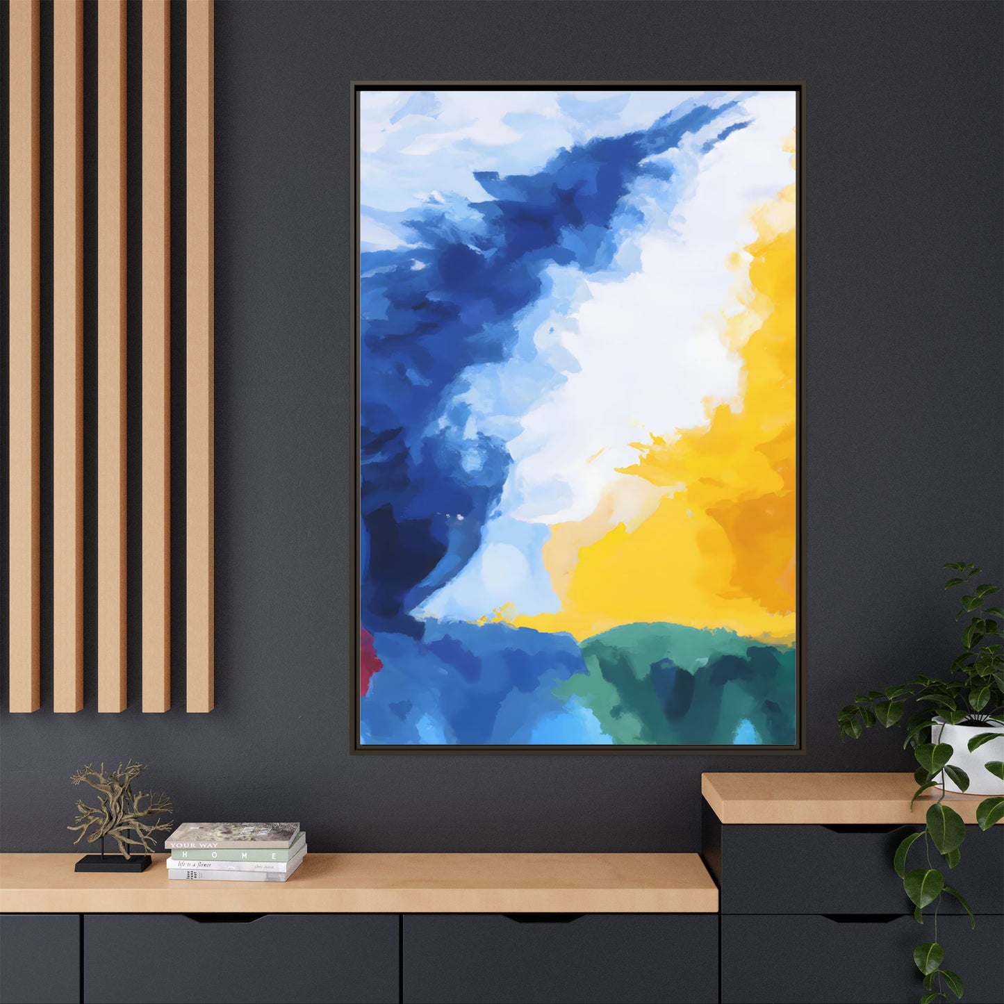 Matte Canvas, Framed (Multi-color)