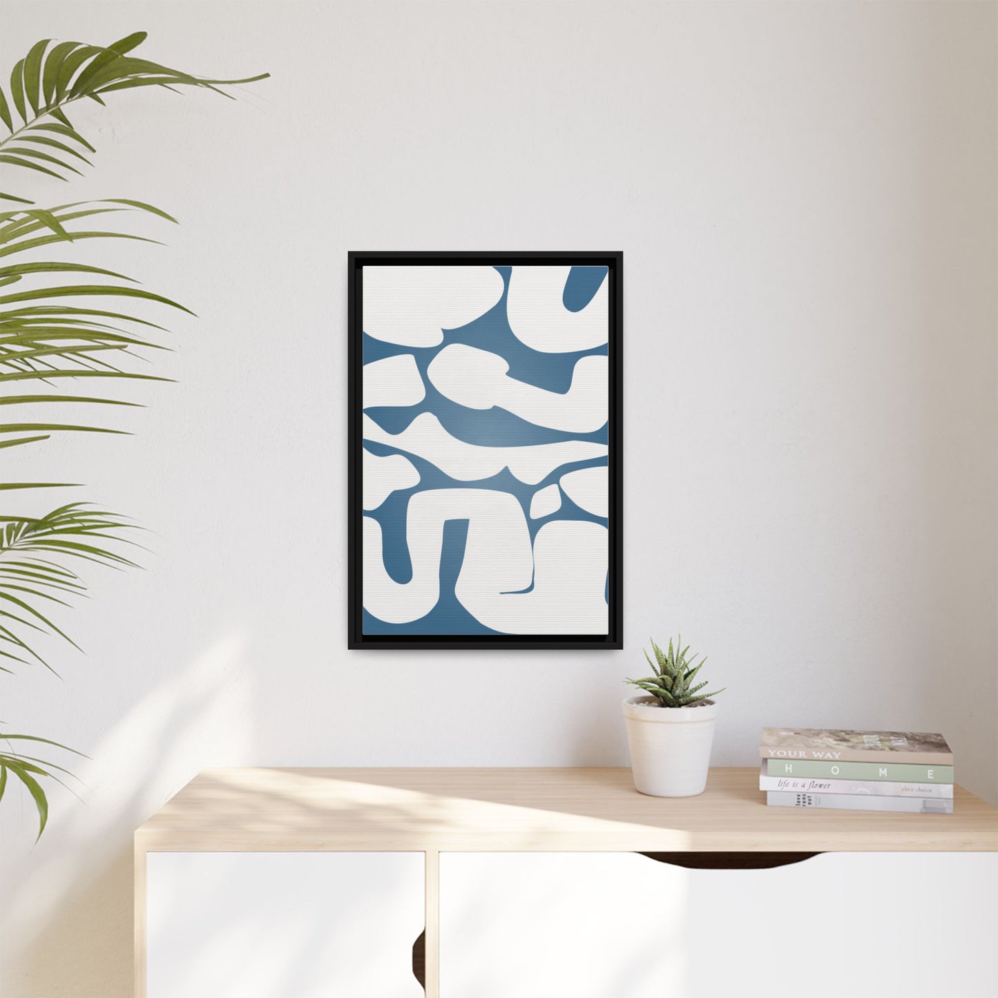 Modern Abstract Framed Canvas Art
