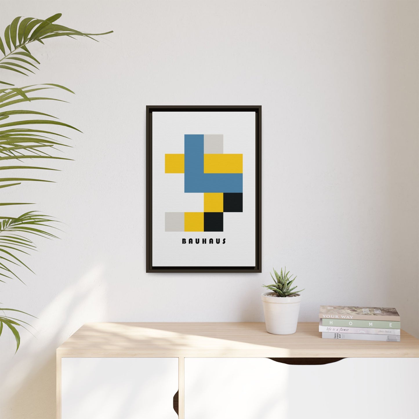 Bauhaus Art Canvas Print - Framed Modern Wall Decor