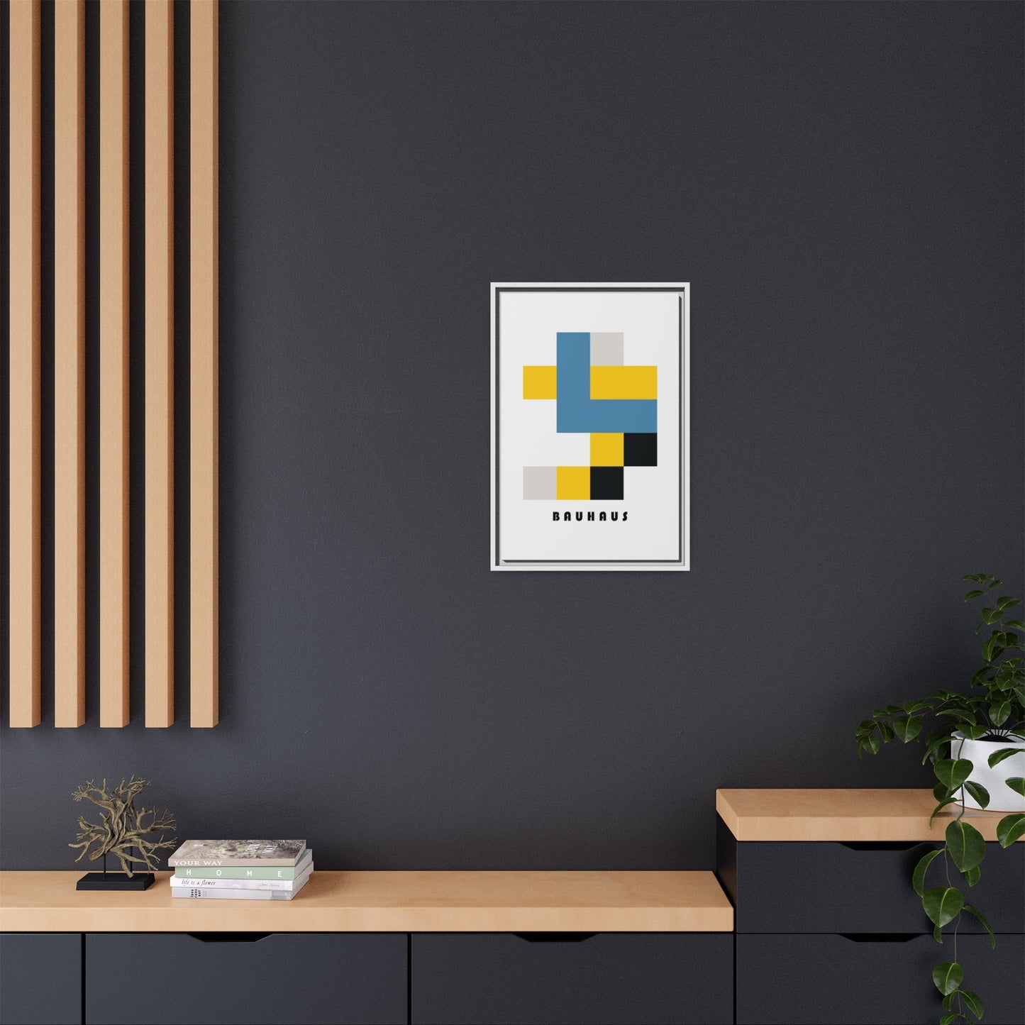 Bauhaus Art Canvas Print - Framed Modern Wall Decor